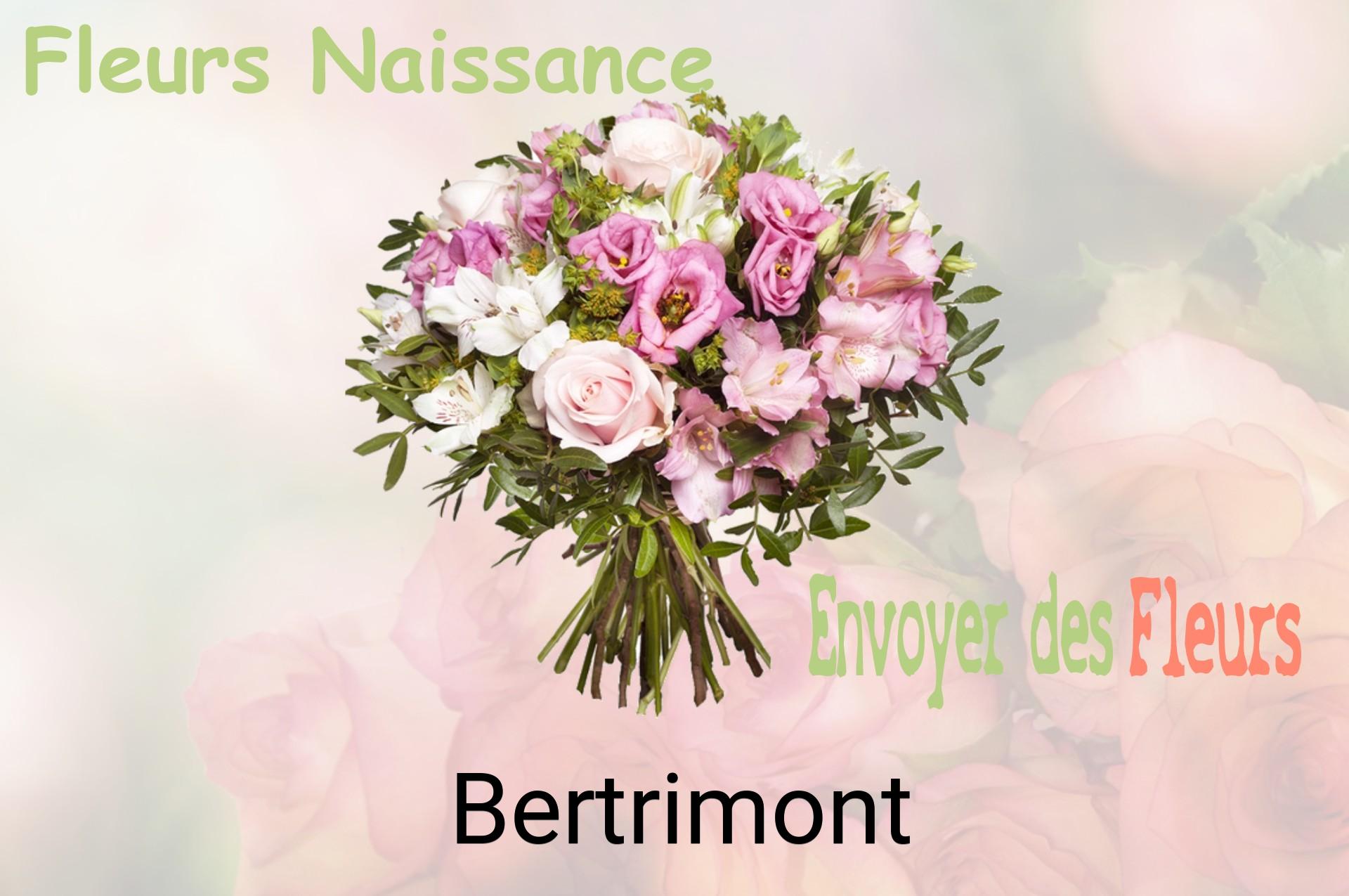 Bouquet de fleurs de naissance livré à Bertrimont