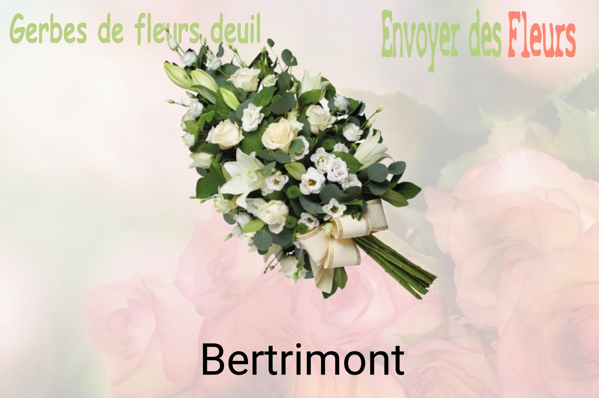 Gerbe de fleurs de deuil livrée à Bertrimont